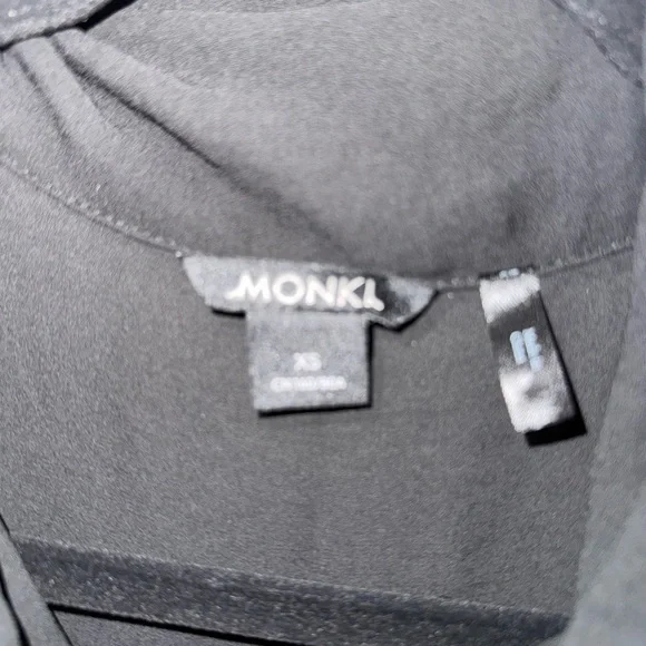 Monki Black Long Sleeve Dress, light weigh , - Picture 6 of 10